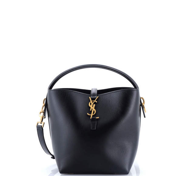 Saint Laurent Mini Le 37 Bucket Bag Leather - Picture 1 of 7